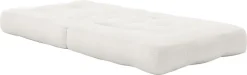Pouf fauteuil en coton natural 60x68x24cm Mini Cube - Karup Design
