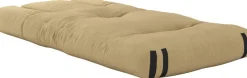 Pouf fauteuil en coton wheat beige 65x78x40cm Mini Hippo - Karup Design