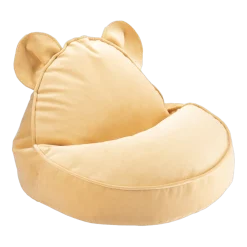 Pouf fauteuil ours en velour caramel 75x65cm Beanbags - Wigiwama