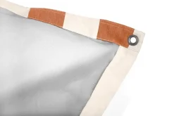 Pouf flottant rayé orange et crème Original Floatzac - Fatboy