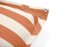 Pouf flottant rayé orange et crème Original Floatzac - Fatboy