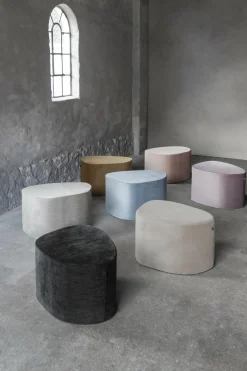 Pouf gris clair Salon - Mette Dittmer