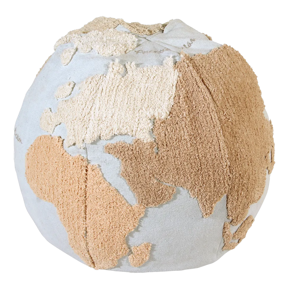 Pouf map monde enfant - Lorena Canals