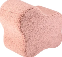 Pouf nuage en sherpa bouclé rose 25x39,5cm Cloud pouffe - Wigiwama