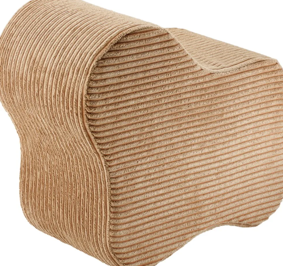 Pouf nuage en velours côtelé toffee 25x39,5cm Cloud pouffe - Wigiwama