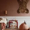 Pouf poire en coton biologique rose Pear Bean Bag - Ferm Living