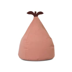 Pouf poire en coton biologique rose Pear Bean Bag - Ferm Living