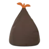Pouf poire pour enfants en coton biologique vert foncé Pear Bean - Ferm Living