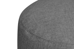 Pouf rond en polyester gris foncé 70x40cm Point Large - Fatboy