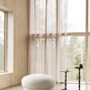 Pouf rond en tissu crème 94cm Uno - Design House Stockholm