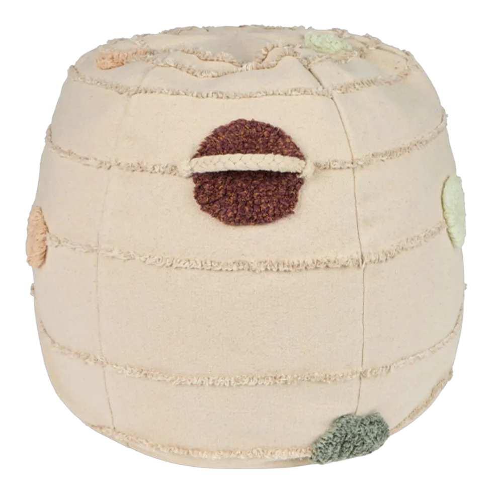 Pouf système solaire en coton 50x45cm I want to be an astronaut - Lorena Canals
