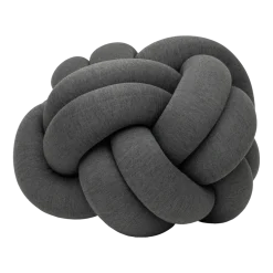 Pouf XL en acrylique et laine gris Knot - Design House Stockholm
