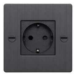 Prise 1G bronze fumé SANS LOGO Socket - Buster+Punch