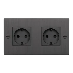 Prise 2G bronze fumé Socket - Buster+Punch