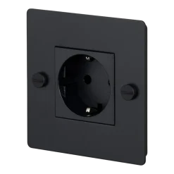 Prise 1G noire sans logo Socket - Buster+Punch