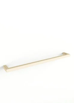 Rail à serviettes carré en acier beige cashew 105cm Vana - Metallbude