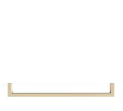 Rail à serviettes carré en acier beige cashew 105cm Vana - Metallbude