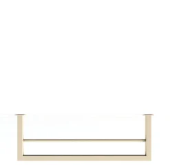Rail à serviettes carré en acier beige cashew 50x17cm Stenni - Metallbude