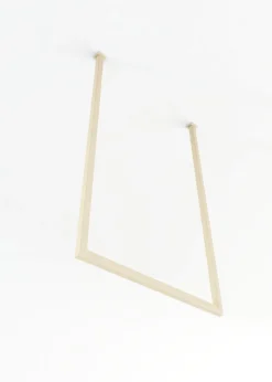 Rail à serviettes carré en acier beige cashew 50x60cm Tensi - Metallbude