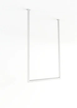 Rail à serviettes carré en acier blanc 50x60cm Tensi - Metallbude