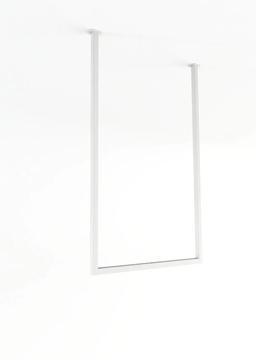 Rail à serviettes carré en acier blanc 50x60cm Tensi - Metallbude
