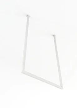 Rail à serviettes carré en acier blanc 50x60cm Tensi - Metallbude