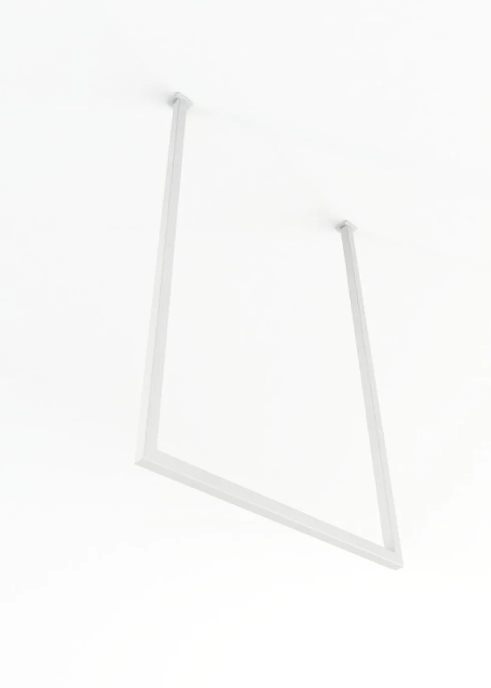 Rail à serviettes carré en acier blanc 50x60cm Tensi - Metallbude