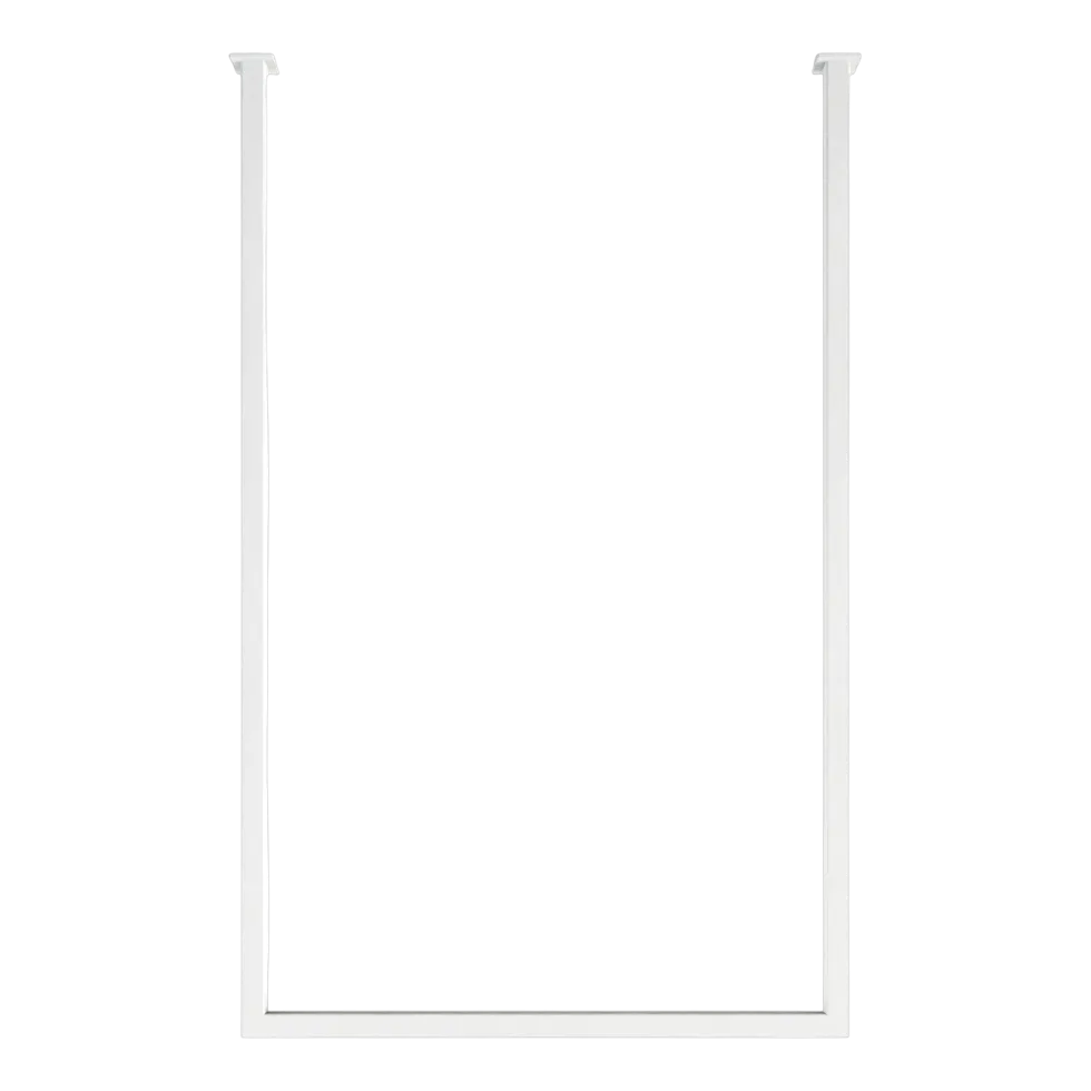 Rail à serviettes carré en acier blanc 50x80cm Tensi - Metallbude