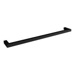 Rail à serviettes carré en acier noir 85cm Vana - Metallbude