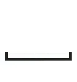 Rail à serviettes carré en acier noir 85cm Vana - Metallbude