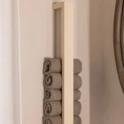Rail à serviettes en acier beige cashew 50x10x4cm Nali - Metallbude