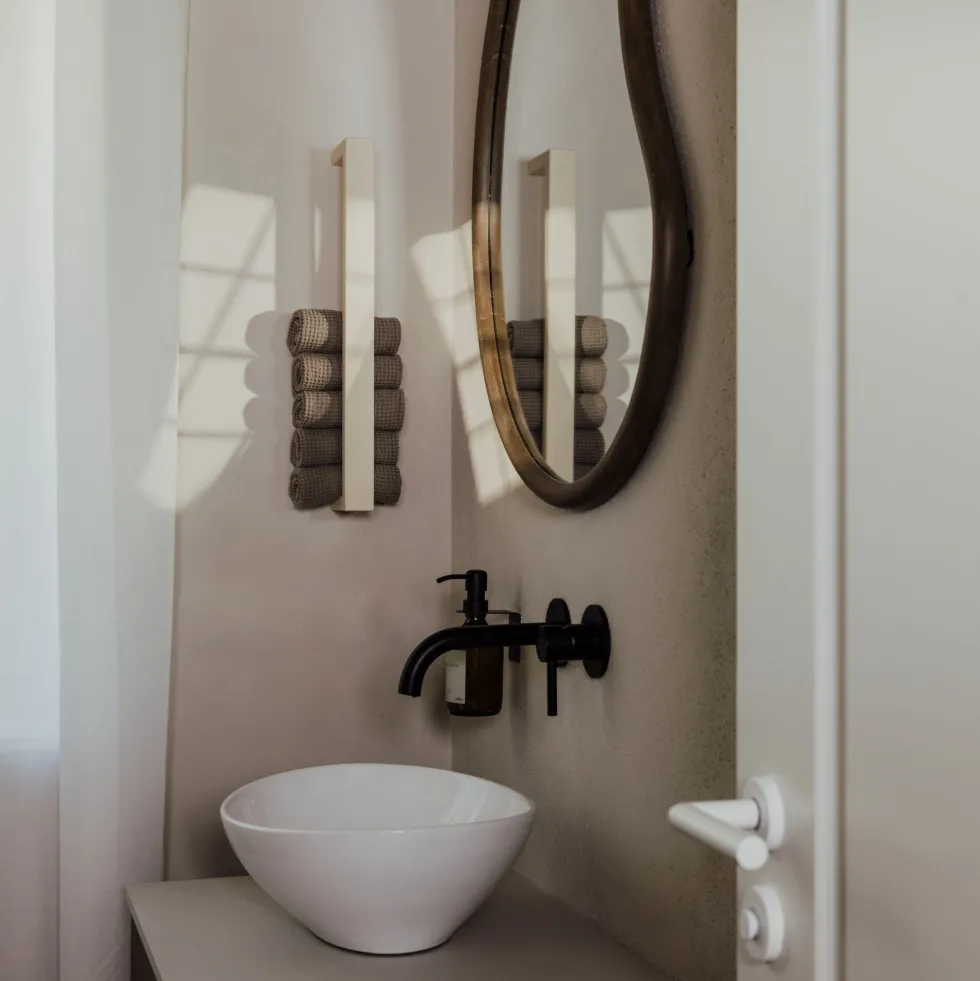 Rail à serviettes en acier beige cashew 50x10x4cm Nali - Metallbude