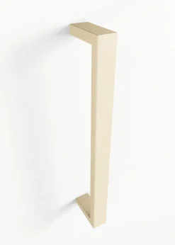 Rail à serviettes en acier beige cashew 50x10x4cm Nali - Metallbude