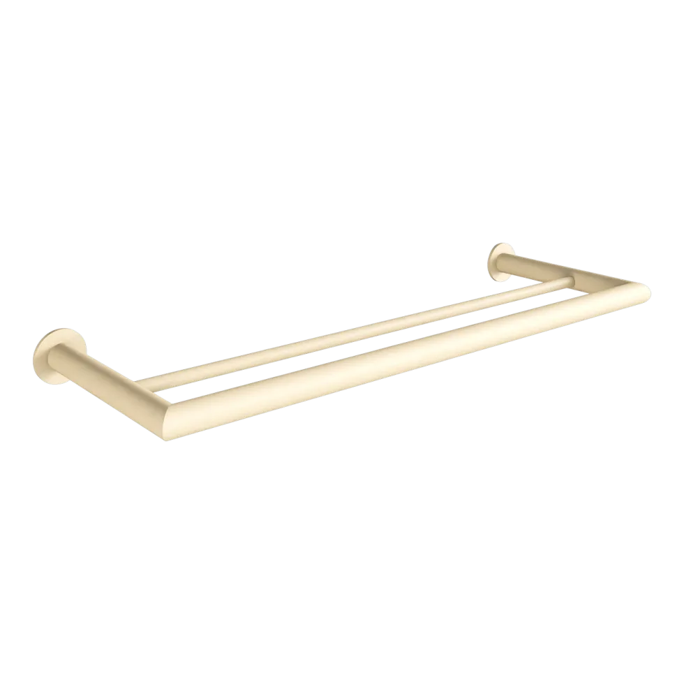 Rail à serviettes rond en acier beige cashew 50x17cm Stenni - Metallbude