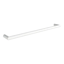 Rail à serviettes rond en acier blanc 105cm Vana - Metallbude