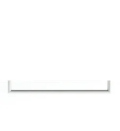 Rail à serviettes rond en acier blanc 105cm Vana - Metallbude