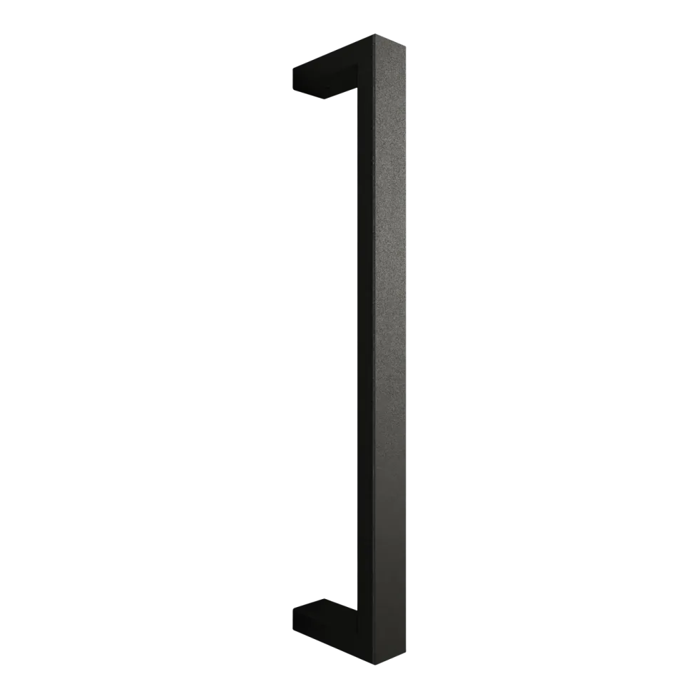 2 rails à serviettes en acier noir 50x10x4cm Nali - Metallbude