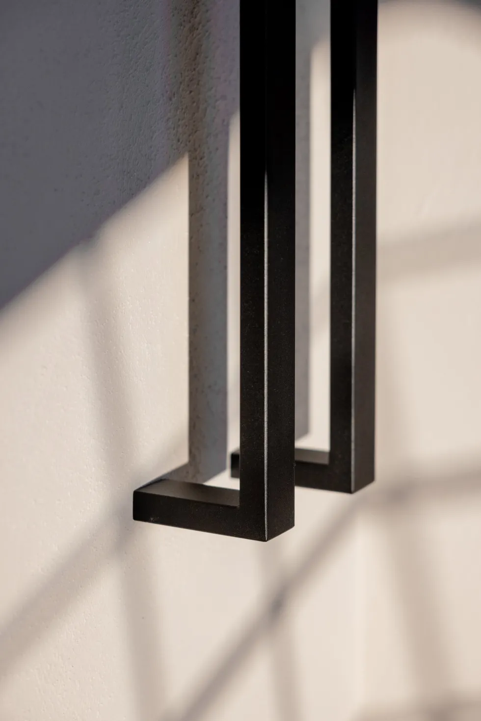 2 rails à serviettes en acier noir 50x10x4cm Nali - Metallbude