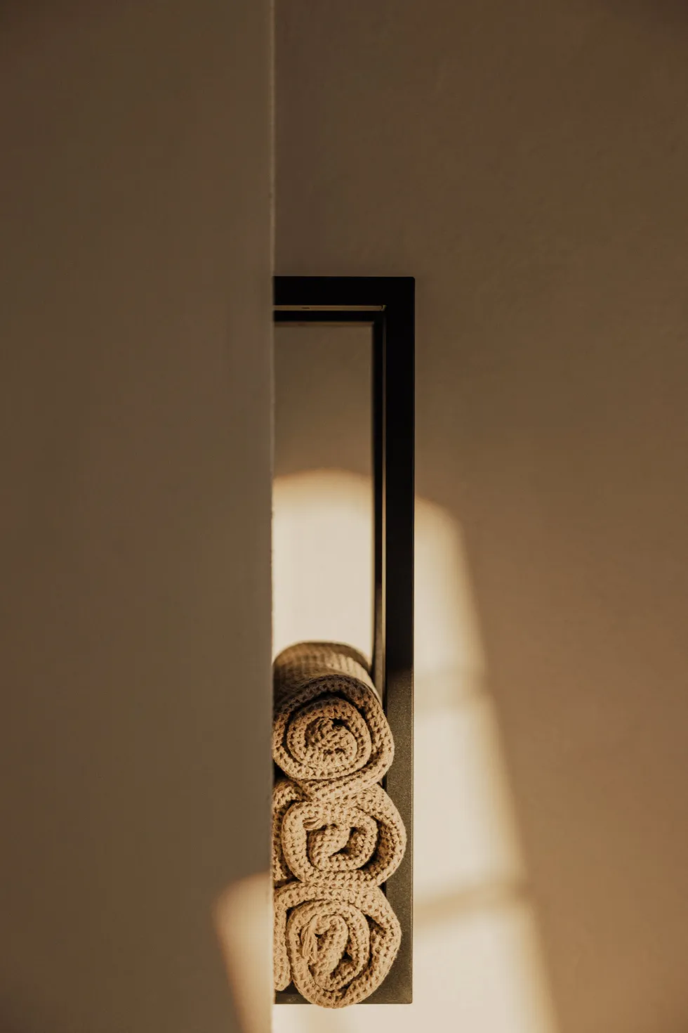 2 rails à serviettes en acier noir 50x10x4cm Nali - Metallbude