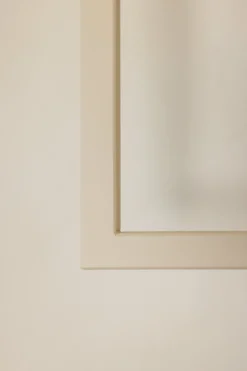 Rail à vêtements carré en acier beige cashew 60x60cm Rubi - Metallbude
