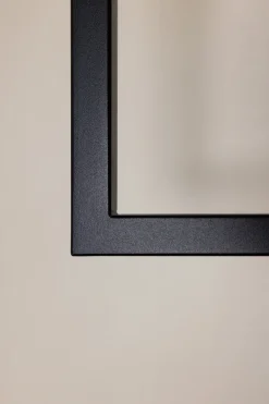 Rail à vêtements carré en acier noir 60x100cm Rubi - Metallbude