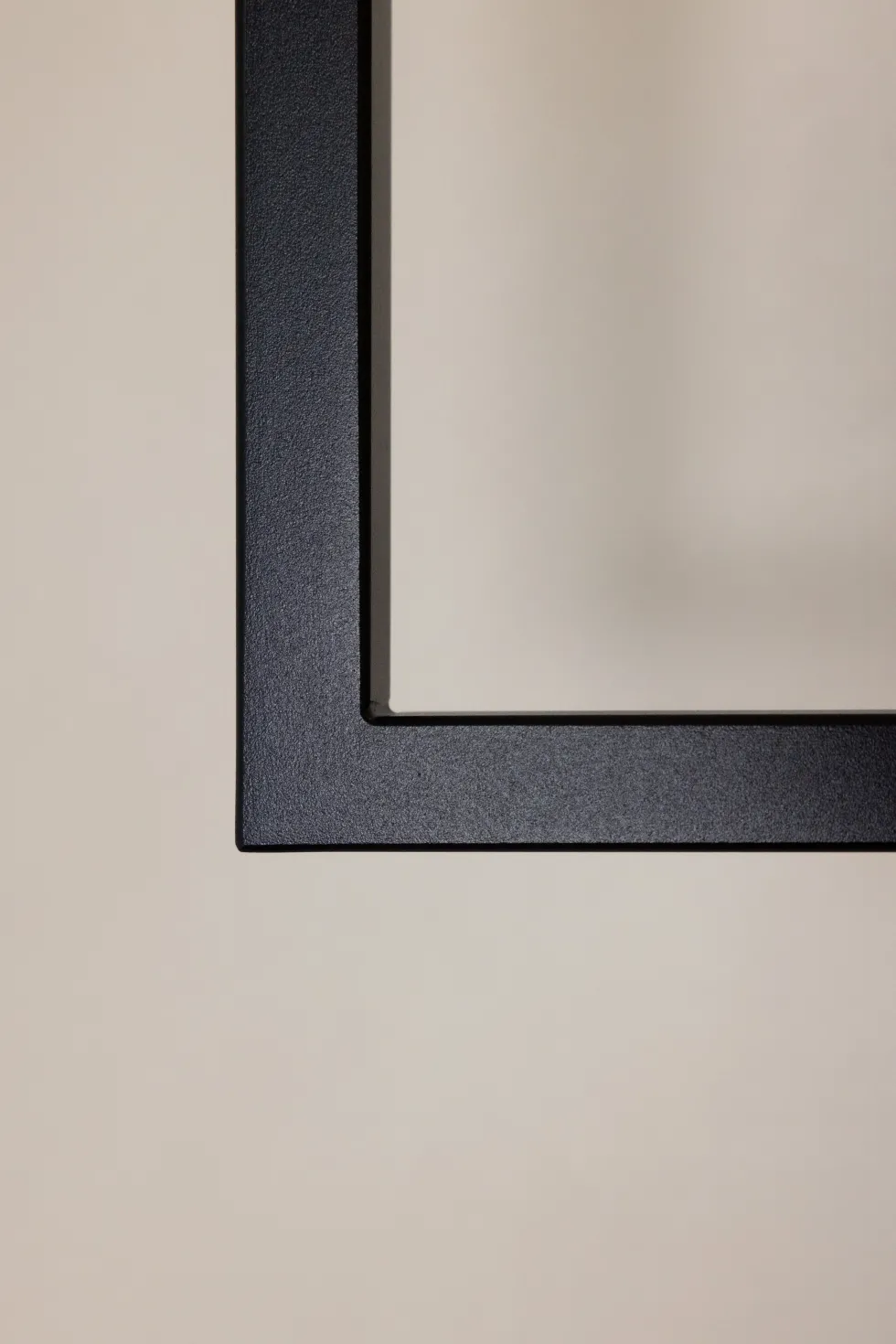 Rail à vêtements carré en acier noir 60x100cm Rubi - Metallbude