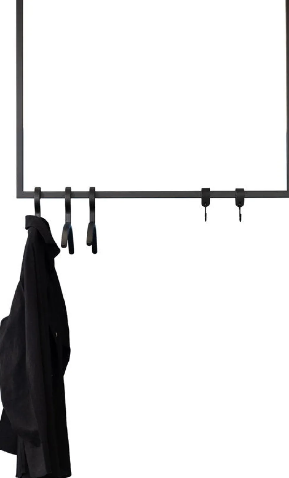 Rail à vêtements carré en acier noir 60x80cm Rubi - Metallbude