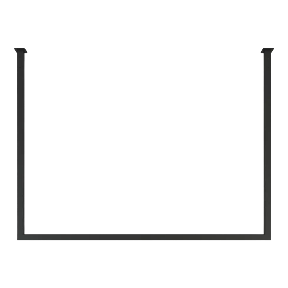 Rail à vêtements carré en acier noir 60x80cm Rubi - Metallbude