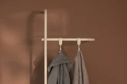 Rail à vêtements en acier beige cashew 130x45cm Tamina - Metallbude