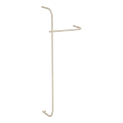 Rail à vêtements en acier beige cashew 130x45cm Tamina - Metallbude