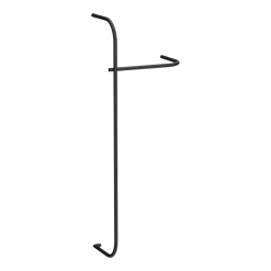 Rail à vêtements en acier noir 130x45cm Tamina - Metallbude