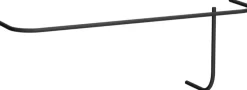Rail à vêtements en acier noir 130x45cm Tamina - Metallbude