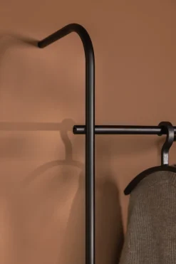 Rail à vêtements en acier noir 130x45cm Tamina - Metallbude