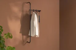 Rail à vêtements en acier noir 130x45cm Tamina - Metallbude